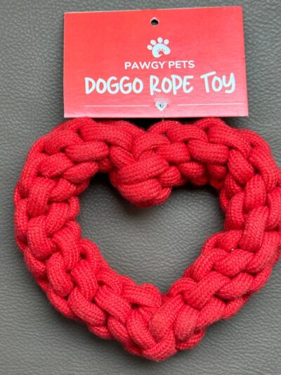 Heart Rope Toy for Dogs