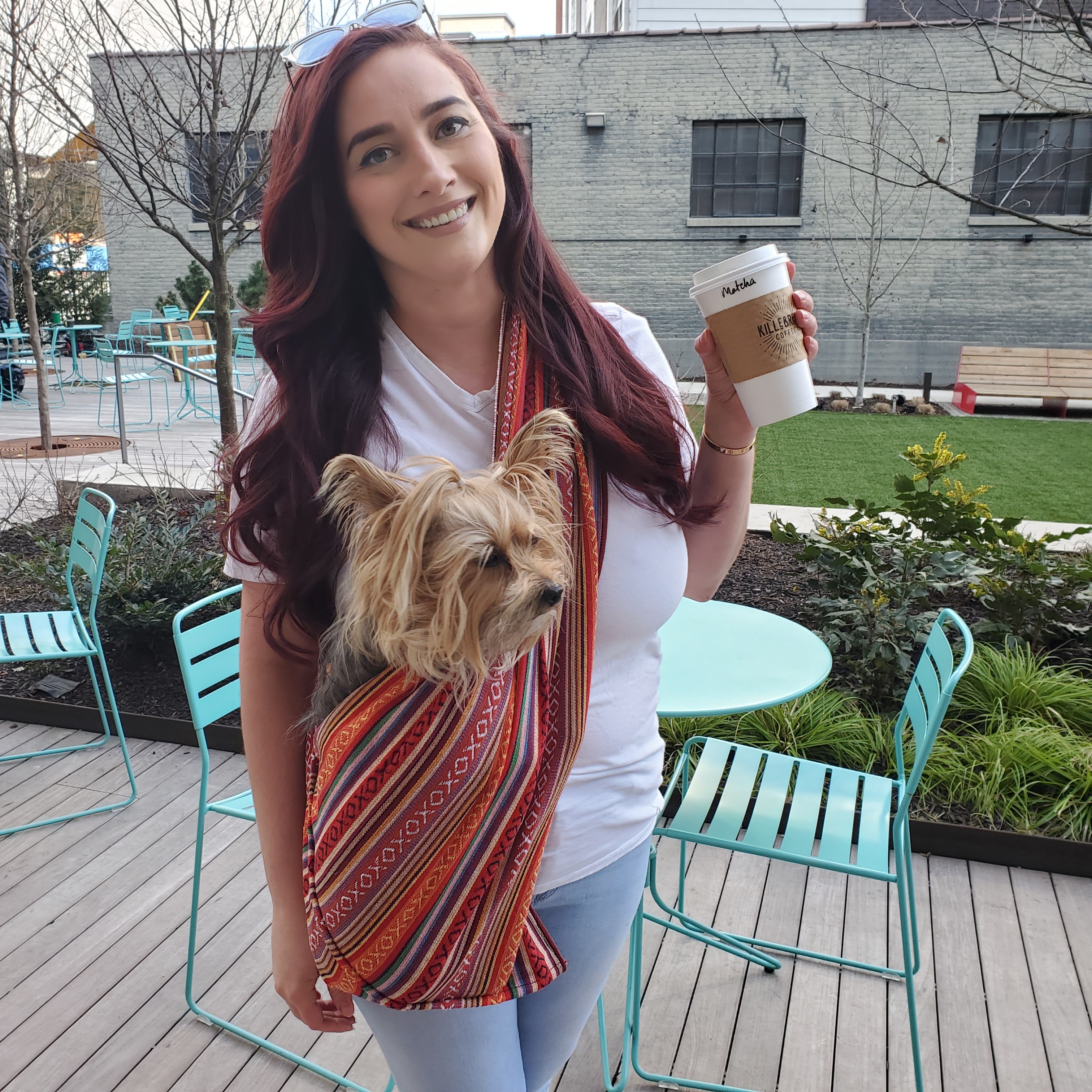 Dog Sling Carrier - Salsa Woven - Image 3