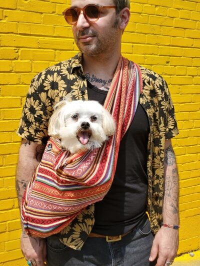 Dog Sling Carrier - Salsa Woven